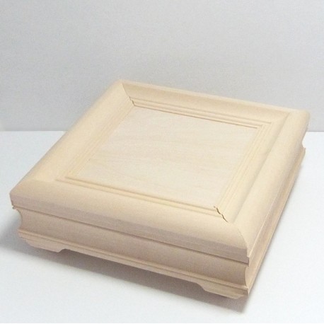 Dřevěná krabička obraz - čtvercová