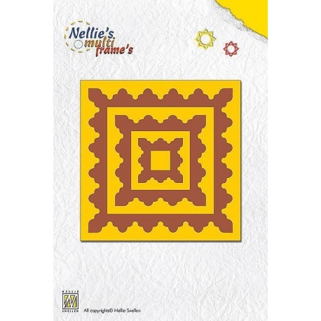 Vyřezávací šablony - ozdobné čtverce Nellie´s Multi Frame´s