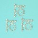 Hodiny retro - 3ks chipboards