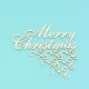 Merry Christmas s ornamentem - 1ks chipboards
