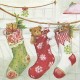Vánoční ponožky 33x33