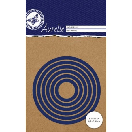 Vyřezávací šablony Aurelie - kruhy hladké 6ks