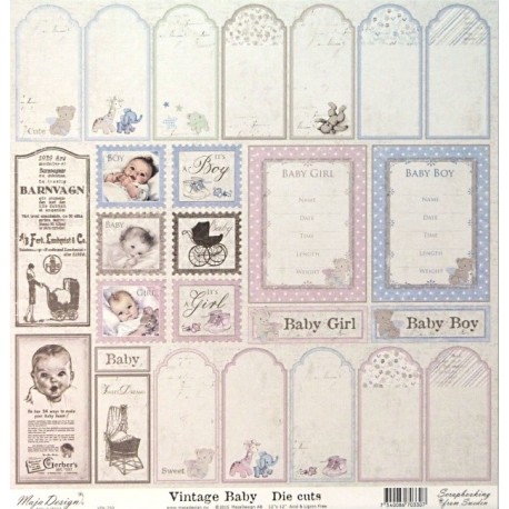 Vintage Baby, Die cuts 30,5x30,5cm (MD)