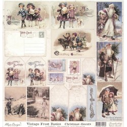 Vintage Frost Basics, Christmas diecuts 30,5x30,5cm (MD)