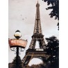 Reprodukce obrazu 18x24 Paris, Tour Eiffel, Metro