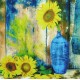 Reprodukce obrazu 25x25 - Sunflower Theme V