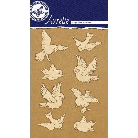 Sada kartonových výřezů Aurelie - Ptáčci