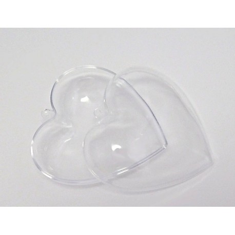 Plastové srdce k zavěšení 10x10cm