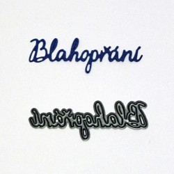 Vyřezávací šablona - Blahopřání