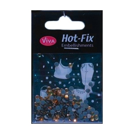 Hot- Fix kamínky topaz 4mm