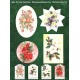 Papírové výřezy 3D - Vánoční květinové dekorace (2 listy)