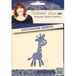 Vyřezávací šablona Tattered Lace - Žirafa patchwork