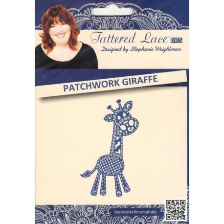 Vyřezávací šablona Tattered Lace - Žirafa patchwork