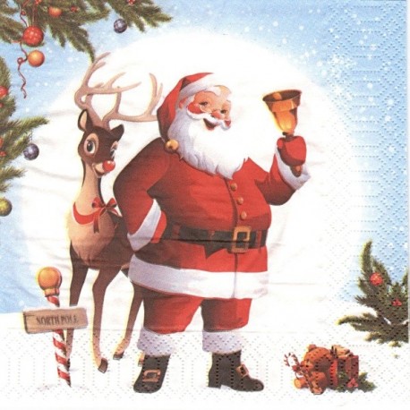 Santa a Rudolf 33x33
