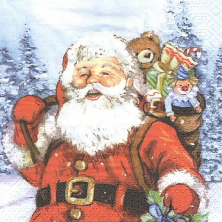 Santa a dárky 33x33