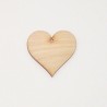Srdce dřevěné k zavěšení - 6,5x6,5 (laser)