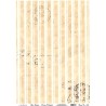 Rýžový papír A4 Svislé pruhy, razítka, písmo