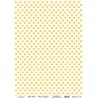 Rýžový papír A4 žluté puntíky