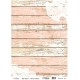Rýžový papír A4 Růžovobílé dřevo a krajka