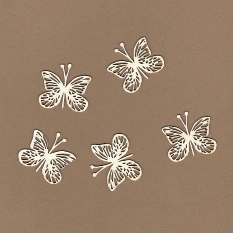 Motýli - 5ks chipboards