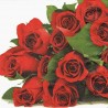 Kytice rudých růží 33x33
