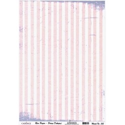 Rýžový papír A4 Růžové pruhy s vintage efektem