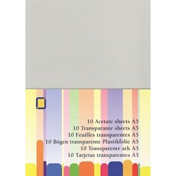 Sada transparentní fólie A5 - 10 listů