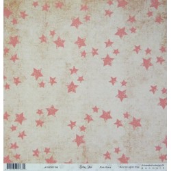 Baby star, Pink Stars 30,5x30,5 scrapbook