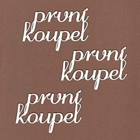 První koupel - 3ks chipboards