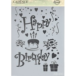 Šablona Cadence A4 - Happy Birthday