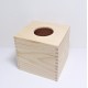 Dřevěná krabička na kapesníky čtvercová - typ 1 (z masivu)