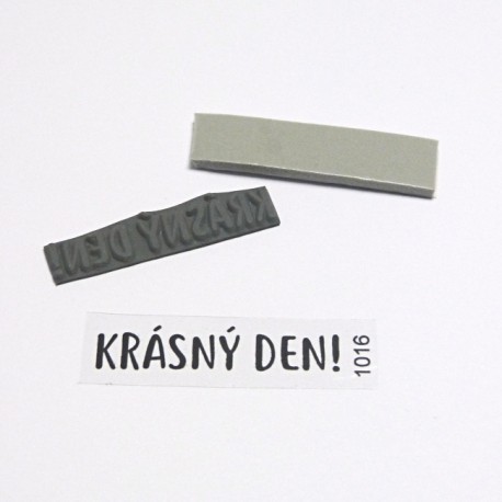Krásný den! - gumové razítko KETA