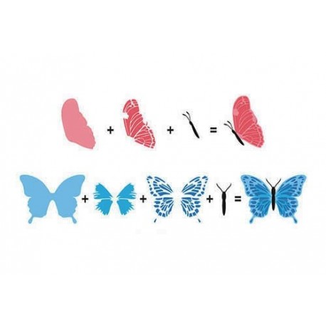 Transp.razítka 3D - Motýl (Nellie Snellen)