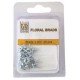 Brads Glitter 3mm, 40ks - white (Nellie´s Choice)