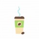 Vyřezávací šablona - Kelímek s kávou
