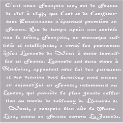 Šablona - Old French Script 30,5x30,5cm