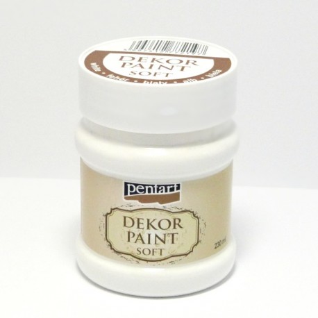 Dekor Paint Soft 230ml bílá (Pentart)