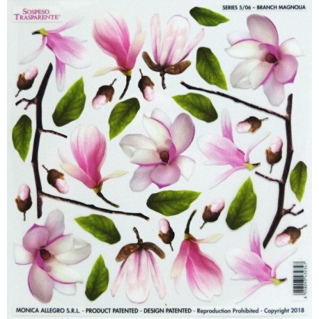 Sospeso folie 24x24 - větvičky magnolie
