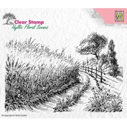Transp.razítko Idylická scéna - obilí a polní cesta (Nellie´s Choice)