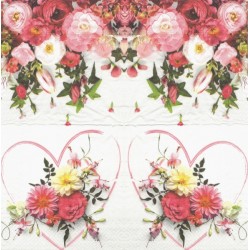 Srdce s fuchsiemi 33x33
