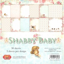 Sada papírů 15x15 Shabby Baby (Craft & You)