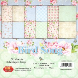 Sada papírů 15x15 Bird Song (Craft & You)