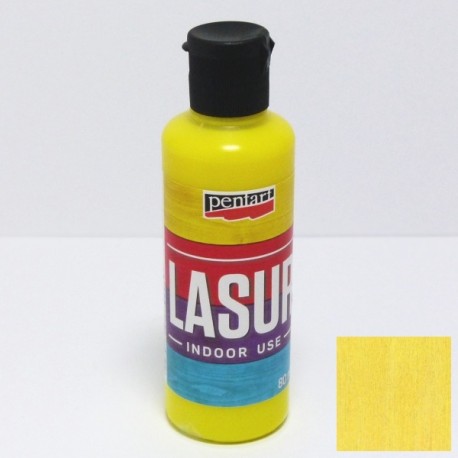 Pentart lazura 80ml - žlutá