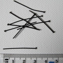 Ketlovací nýt - 3cm, 5ks černý zinek