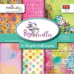 Sada papírů 15x15 Posy Doodles (Polkadoodles)