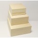 Dřevěné krabice 3v1 - čtvercový tvar (se zvýšeným okrajem)