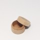 Dřevěná mini krabička na prstýnek, prům.4cm