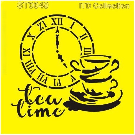 Šablona ITD - Tea Time se šálky 16x16