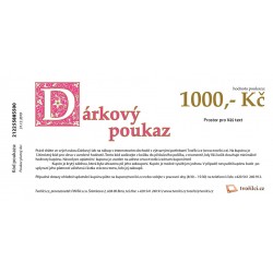 1000 Kč - Dárkový poukaz tištěná verze Tvořílci.cz