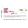 1000 Kč - Dárkový poukaz emailem Tvořílci.cz